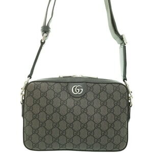 Gucci Ophidia shoulder bag gray black GG Supreme Black